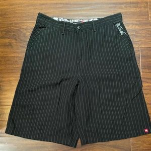 Tony Hawk Pinstripe Shorts Black/Gray Men’s Size 34
